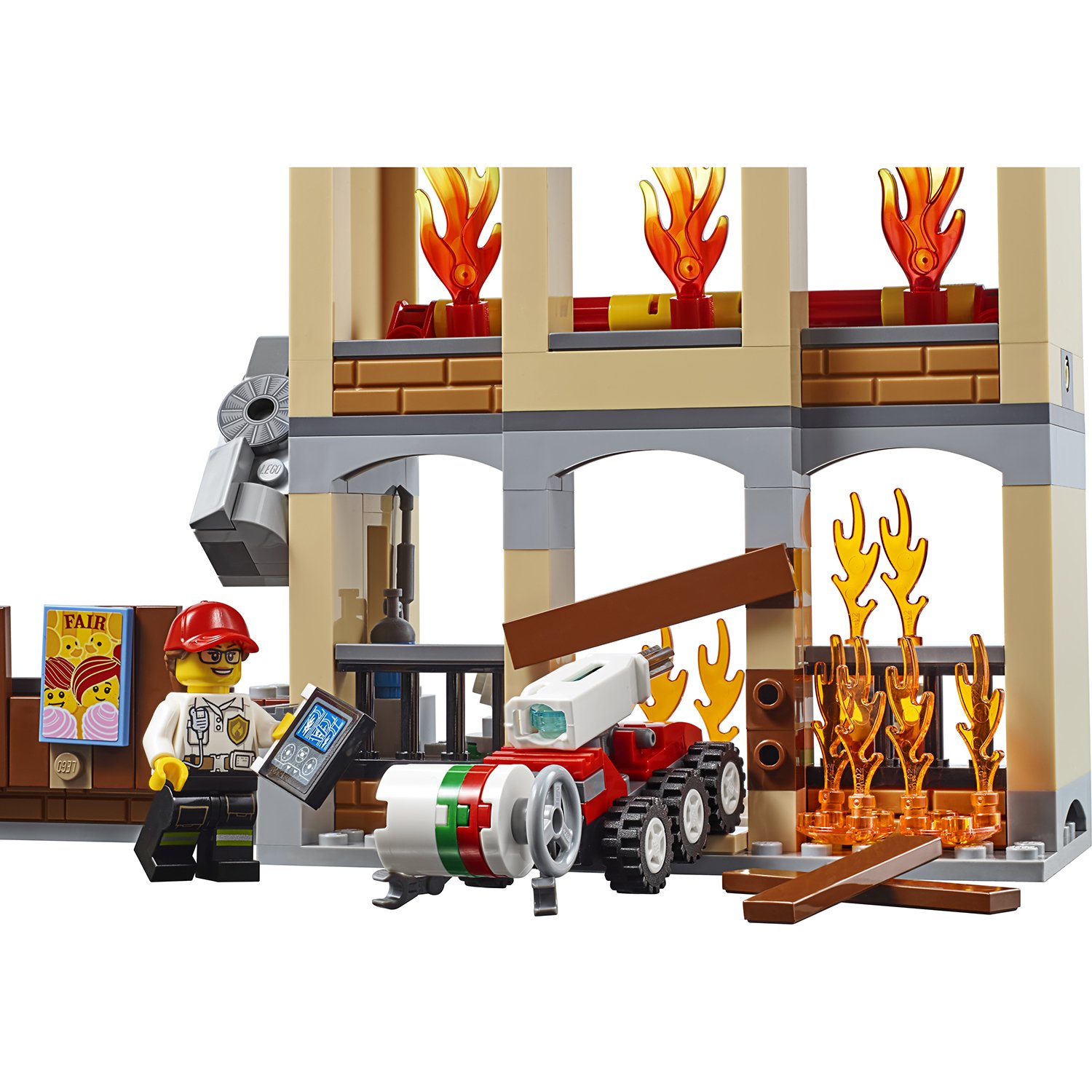 Конструктор из серии Lego City Fire - Центральная пожарная станция  